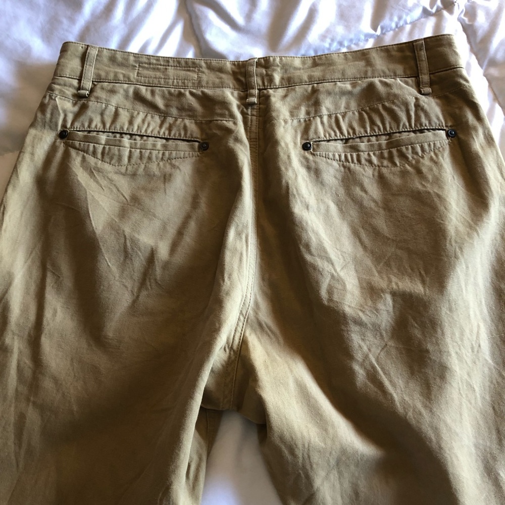 Rag & Bone Khaki Linen Blend Jeans - Picture 7 of 7
